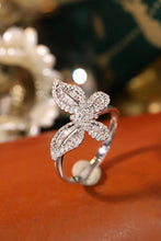 Load image into Gallery viewer, LUOWEND 18K White Gold Natural Diamond Ring for Women

