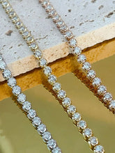 Load image into Gallery viewer, LUOWEND 18K White/Yellow/Rose Gold Fine Jewelry Real Natural Diamond Bracelet for Women
