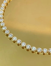 Load image into Gallery viewer, LUOWEND 18K White/Yellow/Rose Gold Fine Jewelry Real Natural Diamond Bracelet for Women
