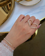 Load image into Gallery viewer, LUOWEND 18K White/Yellow/Rose Gold Fine Jewelry Real Natural Diamond Bracelet for Women
