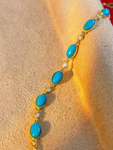 Load image into Gallery viewer, LUOWEND 18K Yellow Gold Natural Gemstone Bracelet for Women
