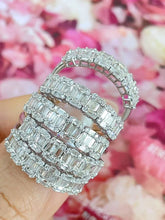 Load image into Gallery viewer, LUOWEND 18K White/Yellow Gold Fine Jewelry Real Natural Diamond Ring for Women
