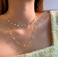 Load image into Gallery viewer, LUOWEND 18K Yellow Gold Necklace for Women
