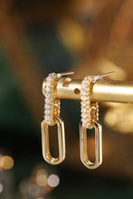 Load image into Gallery viewer, LUOWEND 18K Yellow Gold Natural Diamond Earrings for Women
