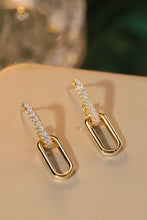 Load image into Gallery viewer, LUOWEND 18K Yellow Gold Natural Diamond Earrings for Women
