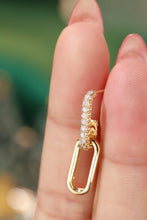 Load image into Gallery viewer, LUOWEND 18K Yellow Gold Natural Diamond Earrings for Women
