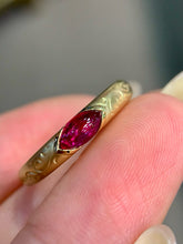 Load image into Gallery viewer, LUOWEND 18K Yellow Gold Natural Ruby Ring for Women
