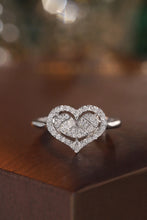 Load image into Gallery viewer, LUOWEND 18K White Gold Natural Diamond Ring for Women
