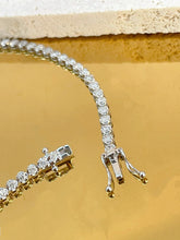 Load image into Gallery viewer, LUOWEND 18K White/Yellow/Rose Gold Real Natural Diamond Bracelet for Women
