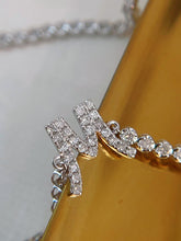 Load image into Gallery viewer, LUOWEND 18K White/Yellow/Rose Gold Real Natural Diamond Bracelet for Women
