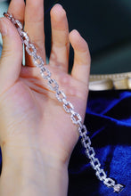 Load image into Gallery viewer, LUOWEND 18K White Gold Real Natural Diamond Bracelet for Women
