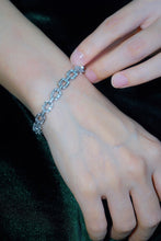 Load image into Gallery viewer, LUOWEND 18K White Gold Real Natural Diamond Bracelet for Women
