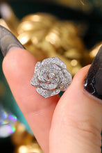 Load image into Gallery viewer, LUOWEND 18K White Gold Natural Diamond Stud Earrings for Women
