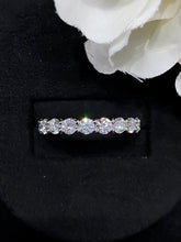 Load image into Gallery viewer, LUOWEND 18K White Gold Real Natural Diamond Ring for Women
