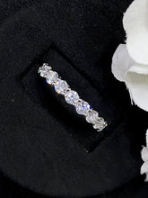 Load image into Gallery viewer, LUOWEND 18K White Gold Real Natural Diamond Ring for Women
