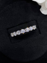 Load image into Gallery viewer, LUOWEND 18K White Gold Real Natural Diamond Ring for Women
