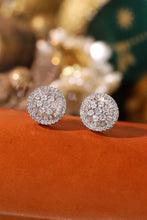 Load image into Gallery viewer, LUOWEND 18K White Gold Natural Diamond Earrings for Women
