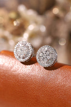 Load image into Gallery viewer, LUOWEND 18K White Gold Natural Diamond Earrings for Women
