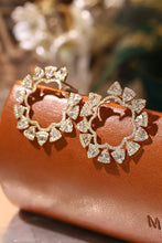 Load image into Gallery viewer, LUOWEND 18K Yellow Gold Natural Diamond Drop Earrings for Women
