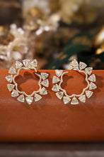 Load image into Gallery viewer, LUOWEND 18K Yellow Gold Natural Diamond Drop Earrings for Women
