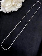 Load image into Gallery viewer, LUOWEND 18K White Gold Real Natural Diamond Necklace for Women
