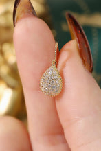 Load image into Gallery viewer, LUOWEND 18K Yellow Gold Natural Diamond Hoop Earrings for Women

