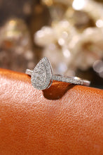 Load image into Gallery viewer, LUOWEND 18K White Gold Natural Diamond Ring for Women
