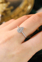 Load image into Gallery viewer, LUOWEND 18K White Gold Natural Diamond Ring for Women

