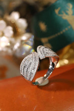 Load image into Gallery viewer, LUOWEND 18K White Gold Natural Diamond Ring for Women
