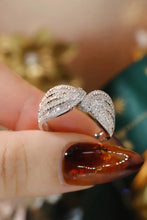 Load image into Gallery viewer, LUOWEND 18K White Gold Natural Diamond Ring for Women
