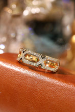 Load image into Gallery viewer, LUOWEND 18K White Gold Natural Diamond Ring for Women
