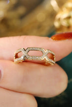 Load image into Gallery viewer, LUOWEND 18K White Gold Natural Diamond Ring for Women
