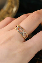 Load image into Gallery viewer, LUOWEND 18K White Gold Natural Diamond Ring for Women
