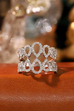 Load image into Gallery viewer, LUOWEND 18K White Gold Natural Diamond Ring for Women
