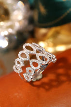 Load image into Gallery viewer, LUOWEND 18K White Gold Natural Diamond Ring for Women
