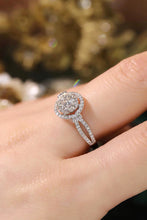 Load image into Gallery viewer, LUOWEND 18K White Gold Natural Diamond Ring for Women
