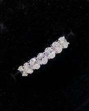 Load image into Gallery viewer, LUOWEND 18K White Gold Real Natural Diamond Ring for Women
