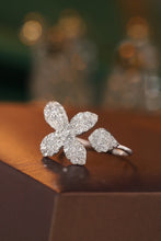 Load image into Gallery viewer, LUOWEND 18K White Gold Natural Diamond Ring for Women
