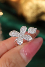 Load image into Gallery viewer, LUOWEND 18K White Gold Natural Diamond Ring for Women
