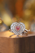 Load image into Gallery viewer, LUOWEND 18K White Gold Natural Pink Diamond Ring for Women
