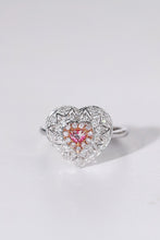 Load image into Gallery viewer, LUOWEND 18K White Gold Natural Pink Diamond Ring for Women
