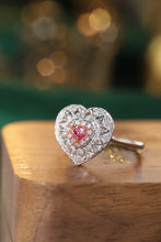 Load image into Gallery viewer, LUOWEND 18K White Gold Natural Pink Diamond Ring for Women
