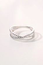 Load image into Gallery viewer, LUOWEND 18K White Gold Natural Diamond Ring for Women
