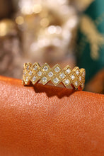 Load image into Gallery viewer, LUOWEND 18K Yellow Gold Natural Diamond Ring for Women
