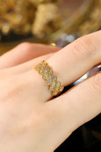 Load image into Gallery viewer, LUOWEND 18K Yellow Gold Natural Diamond Ring for Women
