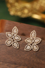 Load image into Gallery viewer, LUOWEND 18K Yellow Gold Natural Diamond Stud Earrings for Women
