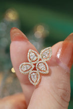 Load image into Gallery viewer, LUOWEND 18K Yellow Gold Natural Diamond Stud Earrings for Women
