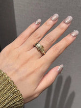 Load image into Gallery viewer, LUOWEND 18K Yellow Gold Ring for Women
