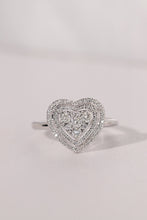 Load image into Gallery viewer, LUOWEND 18K White Gold Natural Diamond Ring for Women
