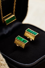 Load image into Gallery viewer, LUOWEND 18K Yellow Gold Earrings&amp;Necklace for Women
